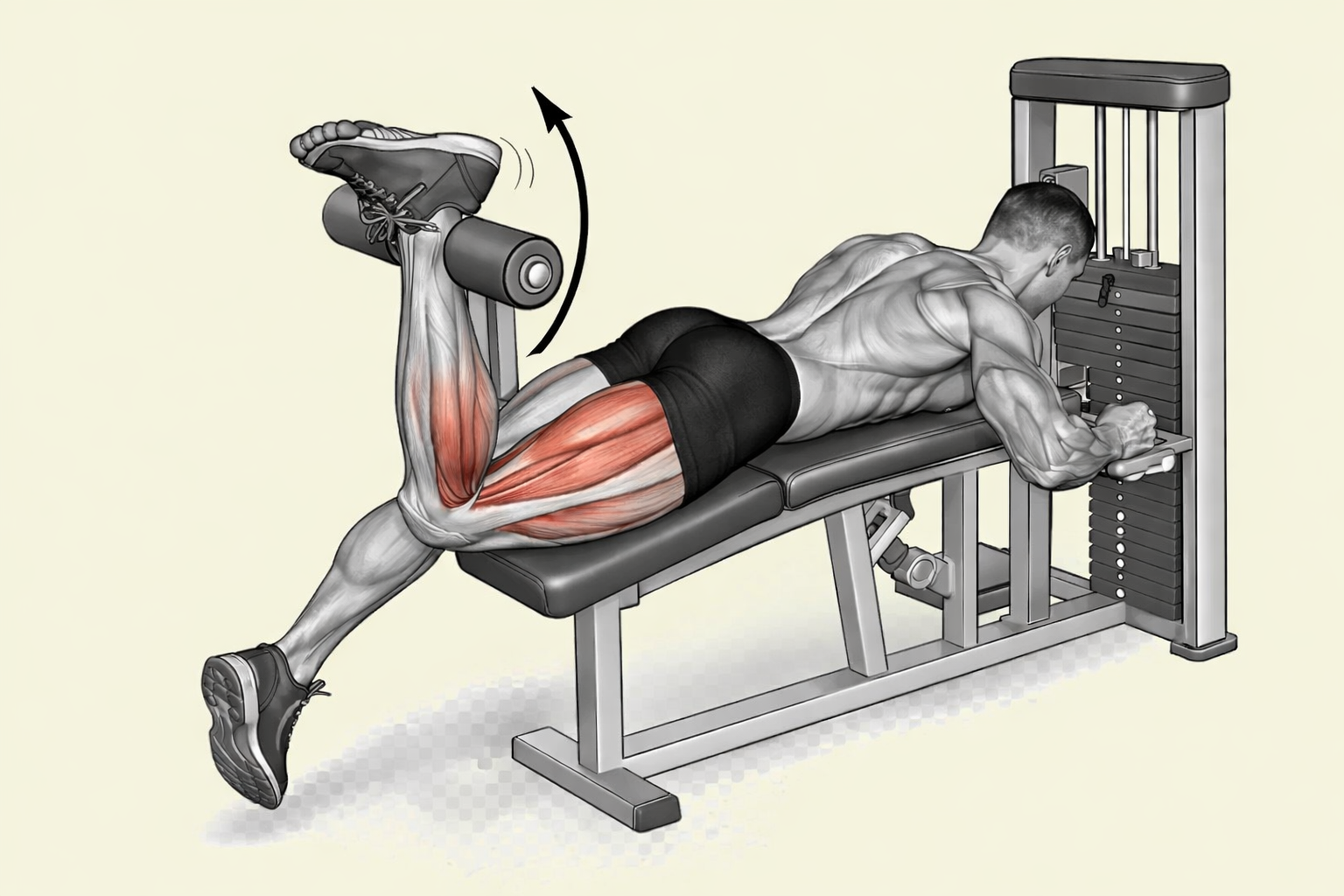 leg curl vežba za zadnju lozu
